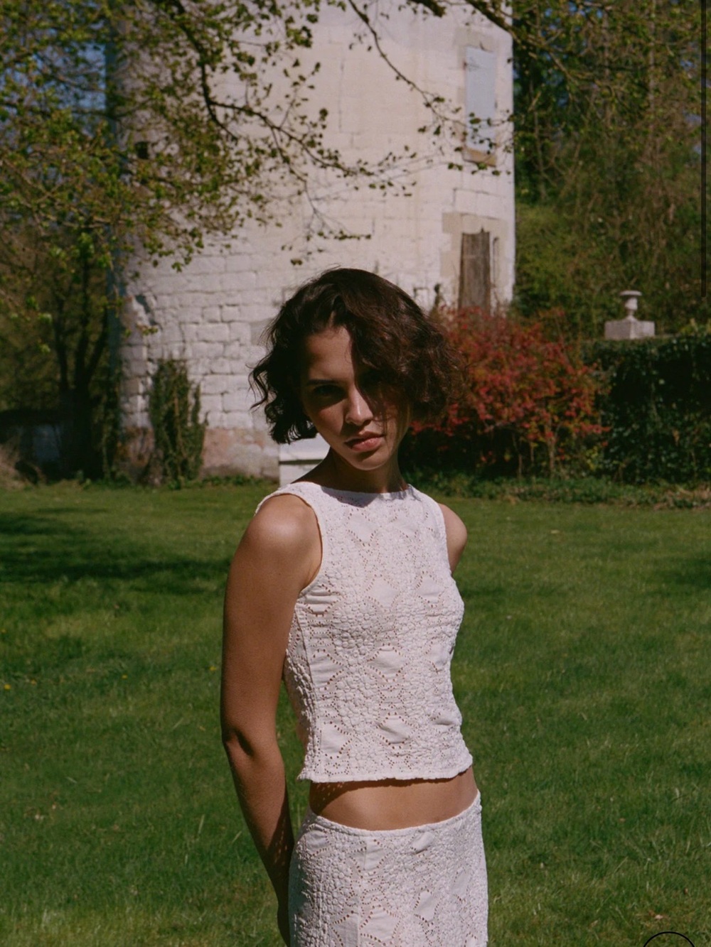 With Jean White Crochet Midi Skirt Set - Picture 2 of 2